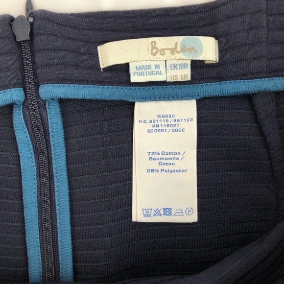 Boden navy ponte skirt size 6 - Picture 3 of 3